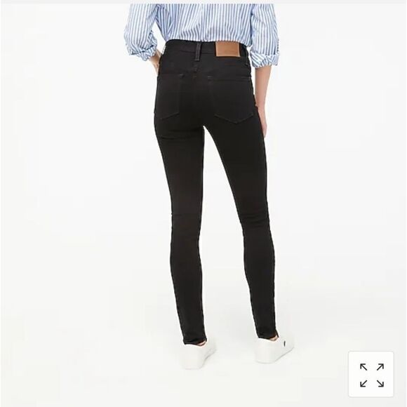 J. CREW 10" highest-rise black skinny jean 25 - Picture 2 of 8